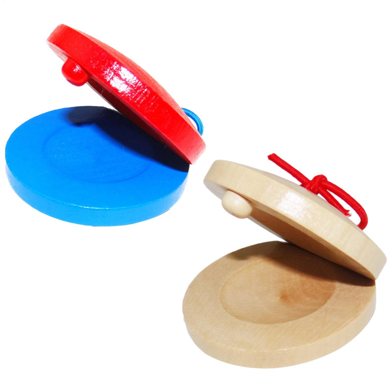 Musical Instrument Game - Wooden Castanets Kids Musical Instruments Durable