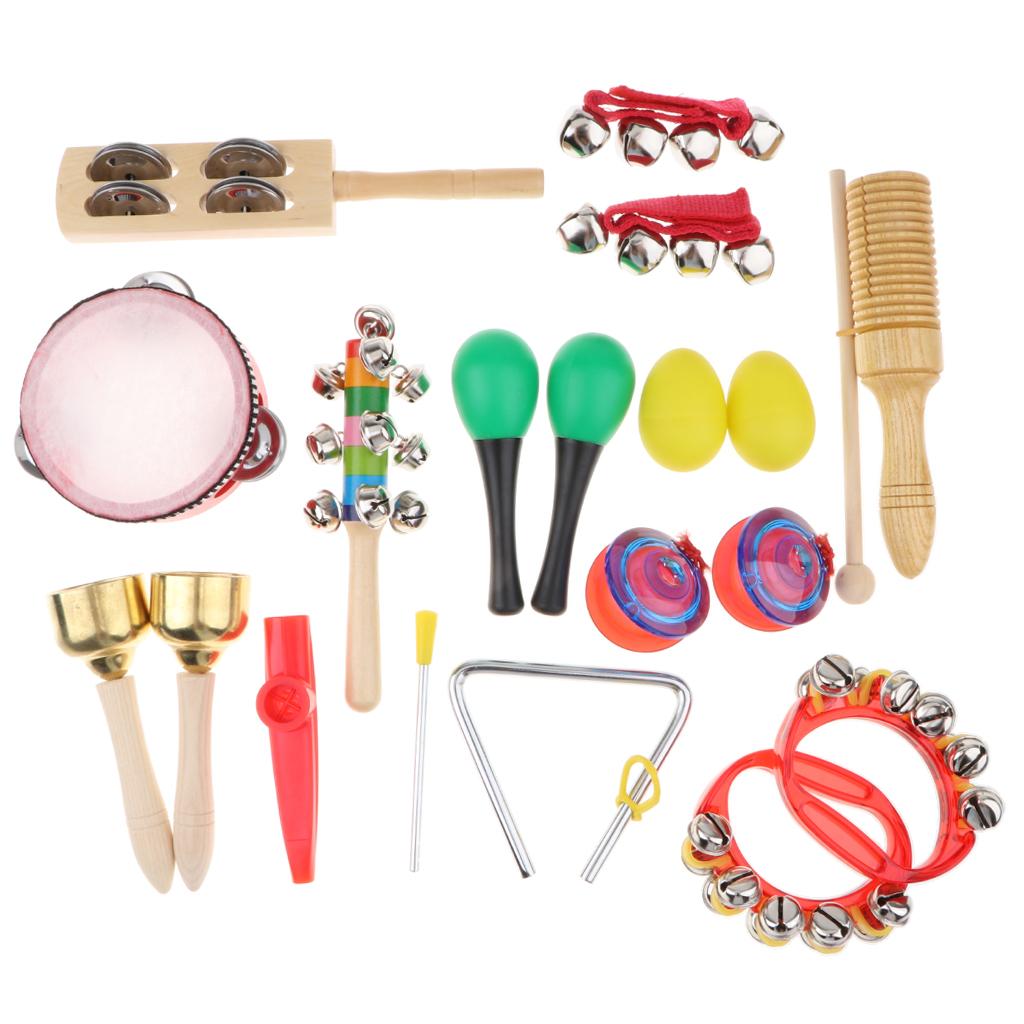 Musical Instrument Kids - Toddler Musical Percussion Instruments Set 12Pcs
