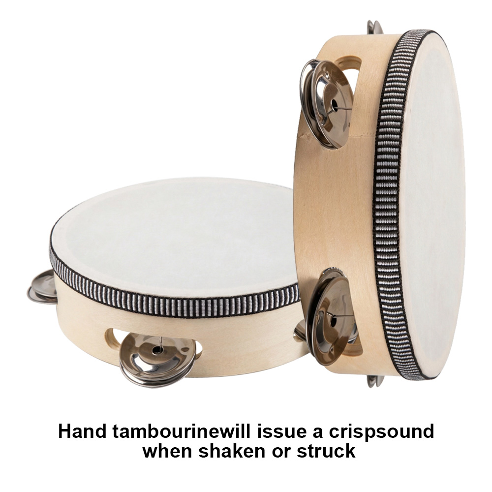 Musical Instrument Game - 6inch Hand Held Drum Tambourine Drum