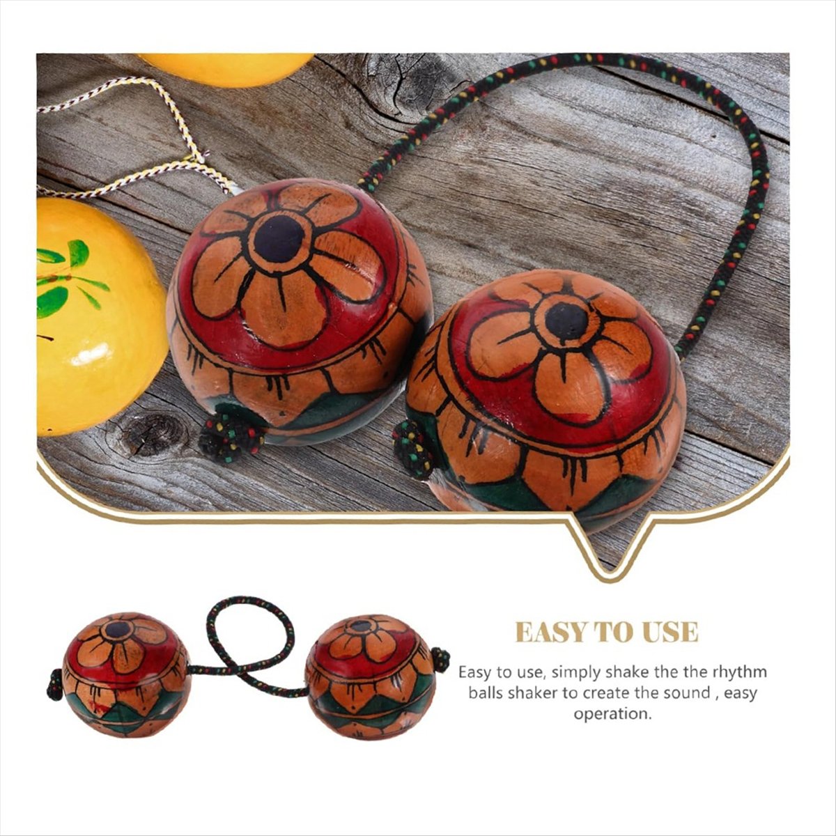A Musical Instrument You Shake - 【HOT!TURE】Hand Drawn Maracas Musical Instruments Rhythmic