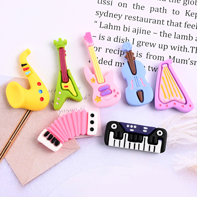 10pcs Cartoon Kawaii Resin Min - Musical Instrument Craft 评论和价格