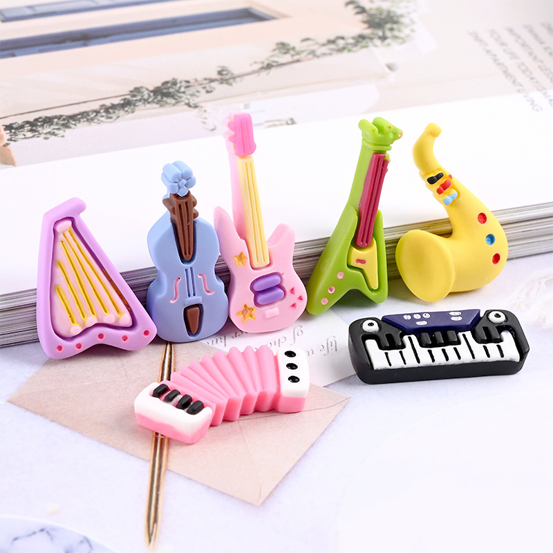 10pcs Cartoon Kawaii Resin Min - Musical Instrument Craft 评论和价格