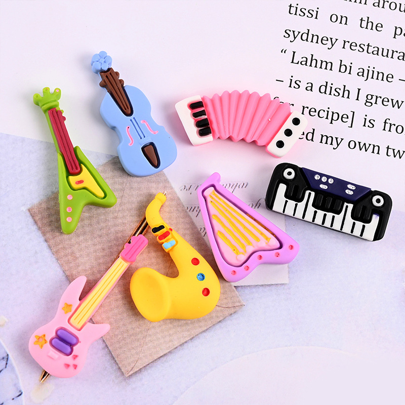 10pcs Cartoon Kawaii Resin Min - Musical Instrument Craft 评论和价格