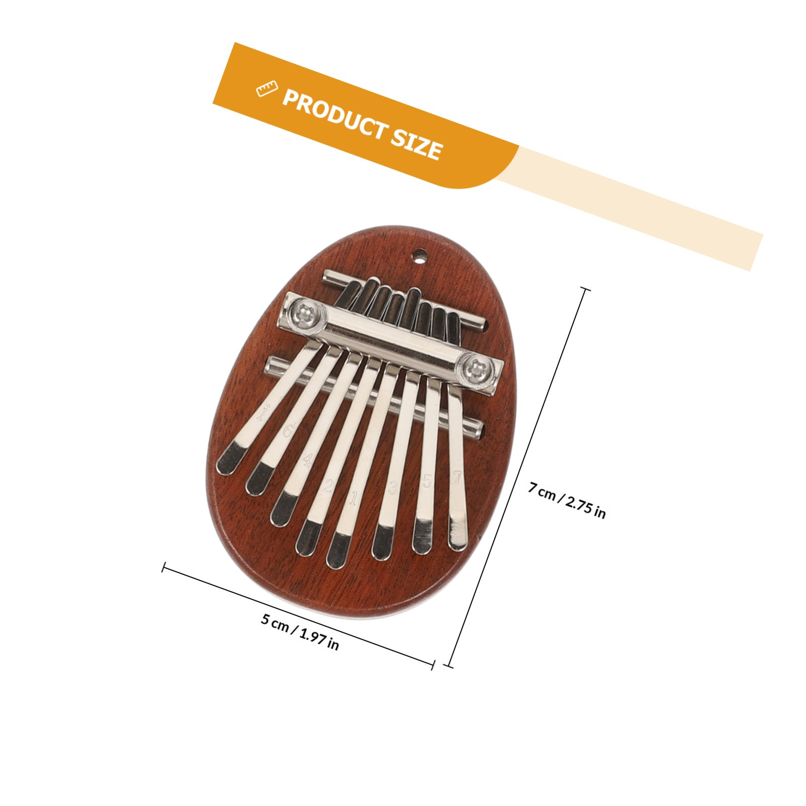 Wooden Kalimba 8 Keys Thumb Pi - Musical Instrument Kids 评论和价格