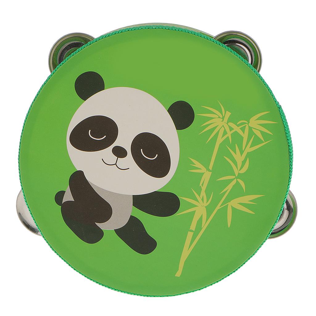 Wooden Tambourine Small Hand P - Musical Instrument Kids 评论和价格