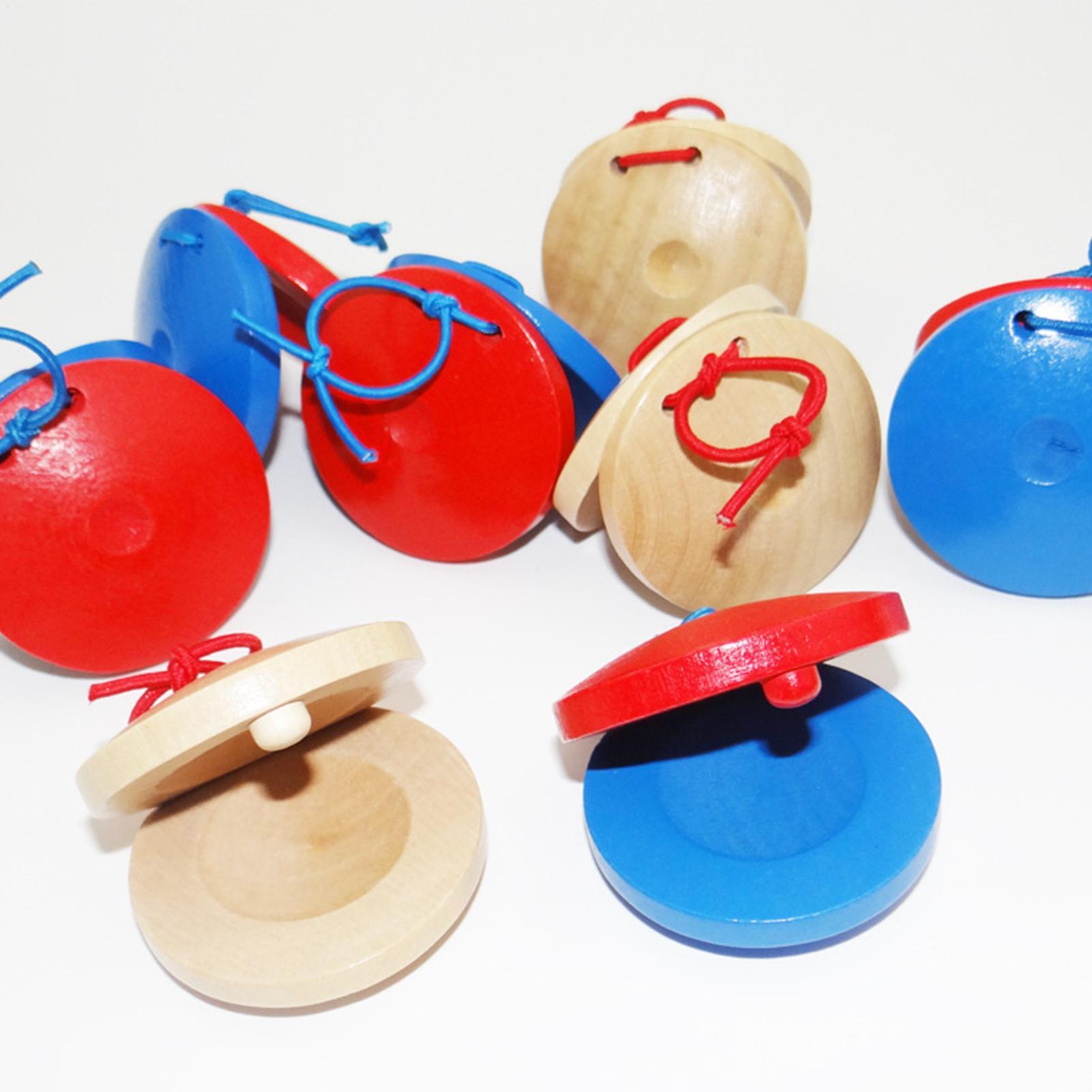 Wooden Castanets Kids Musical  - Musical Instrument Game 评论和价格