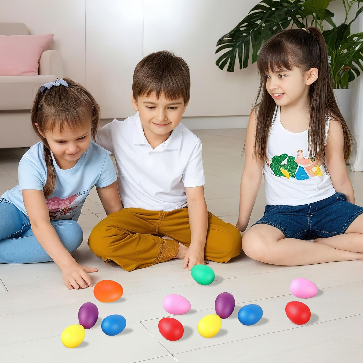 2Pcs Plastic Egg Shakers Percu - Musical Instrument Game 评论和价格