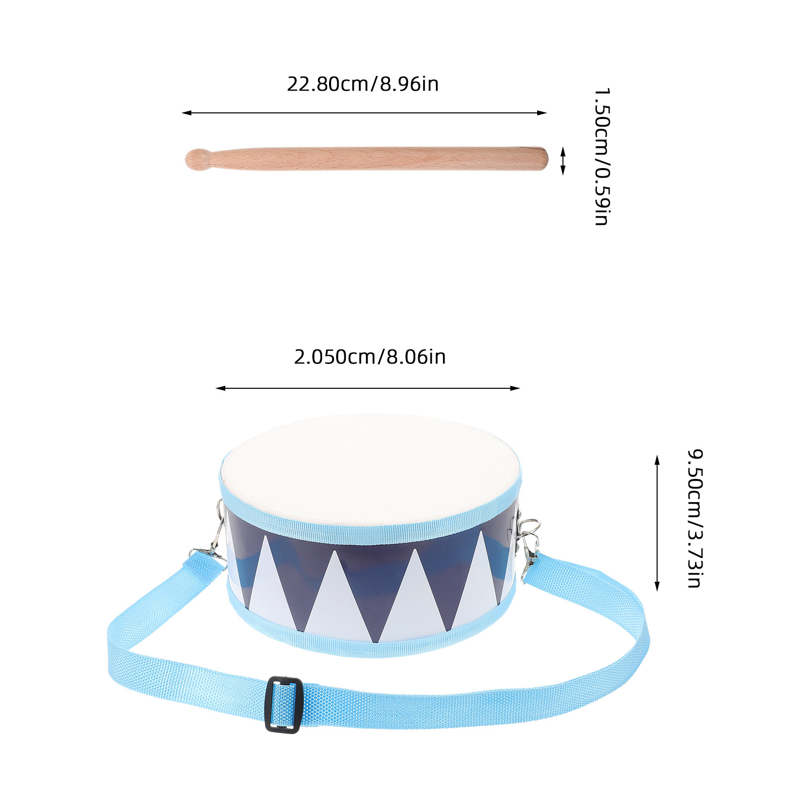 1Set Kids Snare Drum Wooden Pe - Musical Instrument Kids 评论和价格