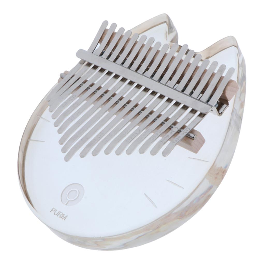 Kalimba 17 Key Acrylic Transpa - Musical Instrument Kids 评论和价格