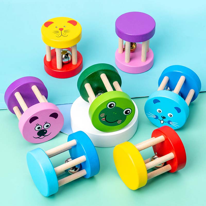 1pc Montessori Baby Wooden Cag - A Musical Instrument You Shake 评论和价格