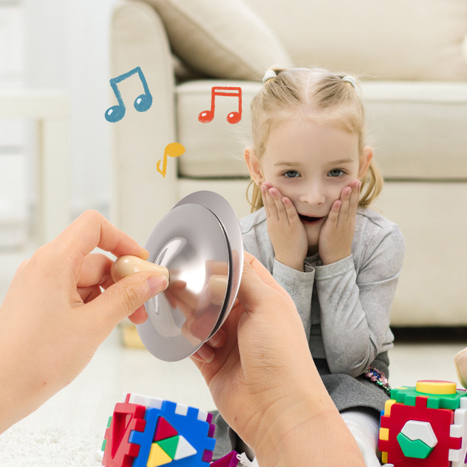 2Pcs Small Finger Cymbals Kids - Musical Instrument Kids 评论和价格